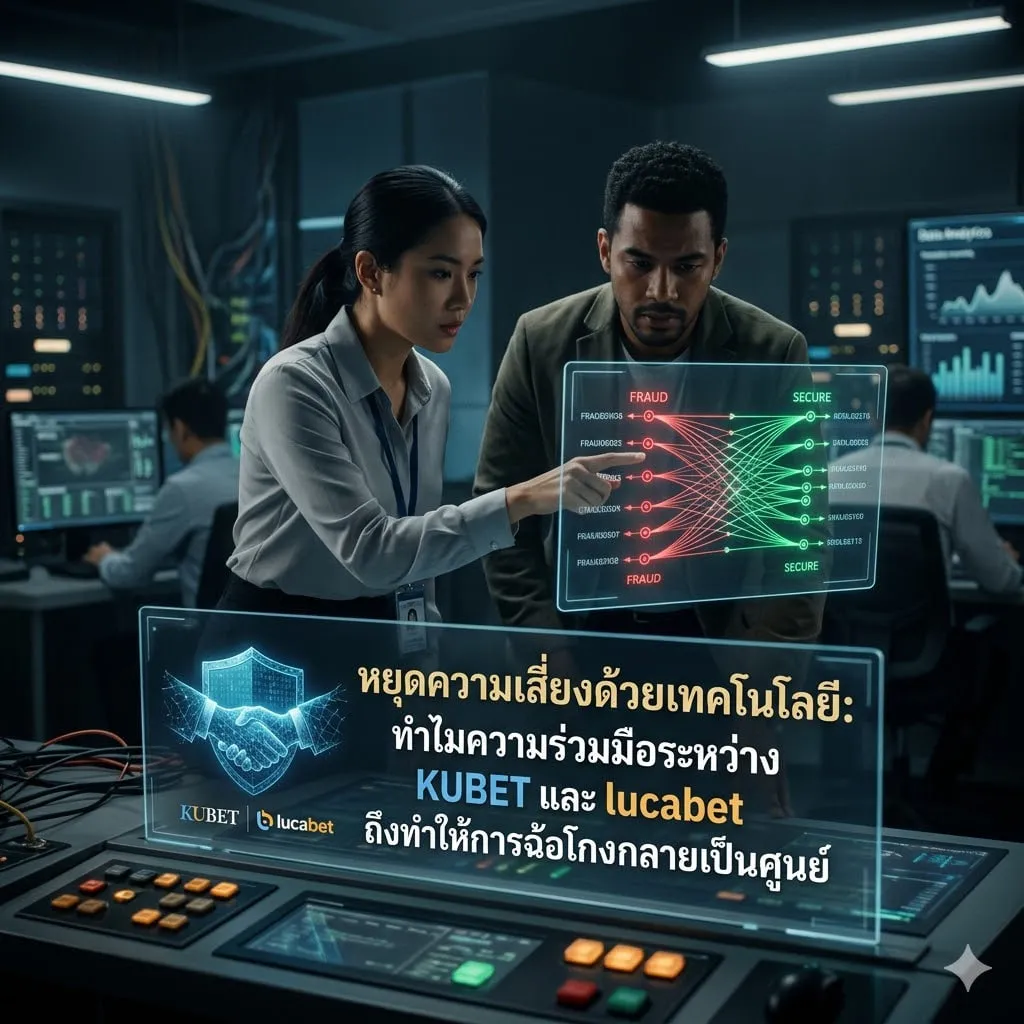 “หยุดความเสี่ยงด้วยเทคโนโลยี: ทำไมความร่วมมือระหว่าง KUBET และ lucabet ถึงทำให้การฉ้อโกงกลายเป็นศูนย์”